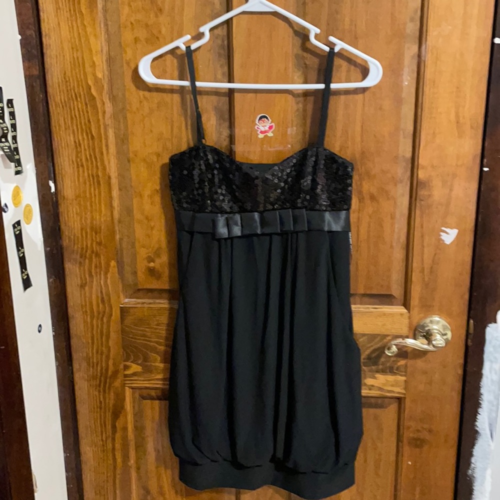 Mini black dress